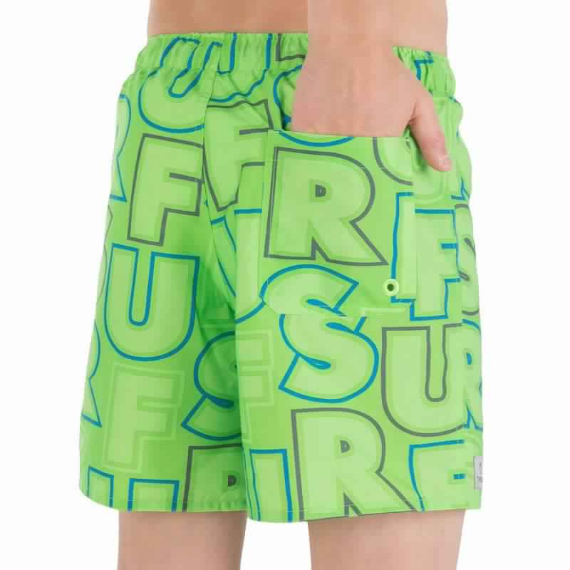 SHORT DE BAIN COURT GARÇON JOKO LETTERS VERT TRIBORD