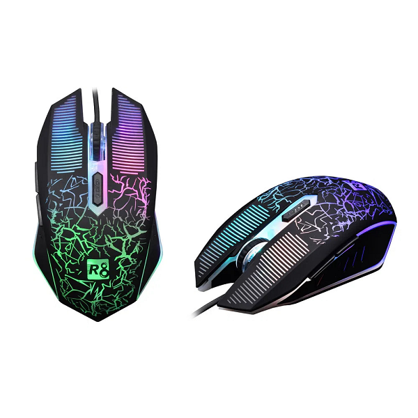 Souris Gamer R8 1614 Usb Led 2400dpi 5 Boutons