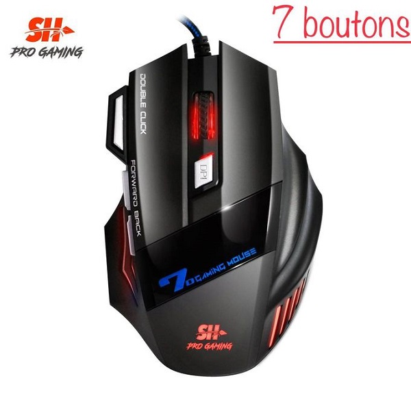 Souris  Pro Gamer « 7 keys game » Haute Précision