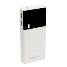 Power Bank DEMACO- 20000 mAH -Avec Afficheur – 2 Sorties USB – Blanc Power Bank DEMACO- 20000 mAH -Avec Afficheur – 2 Sorties USB – Blanc