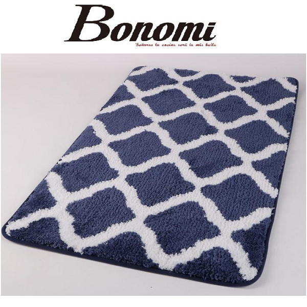 Tapis De Bain Andalucia Bleu Losanges 45*60 cm