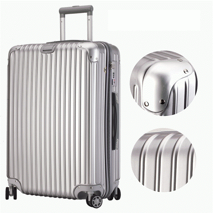 Valise Trolley Rigide modèle TRIBLOO cabine Gris Metallisé