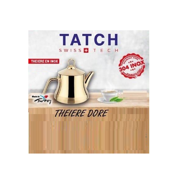 Théière En Inox Doré 0.5L , 0.75L , 1.2L