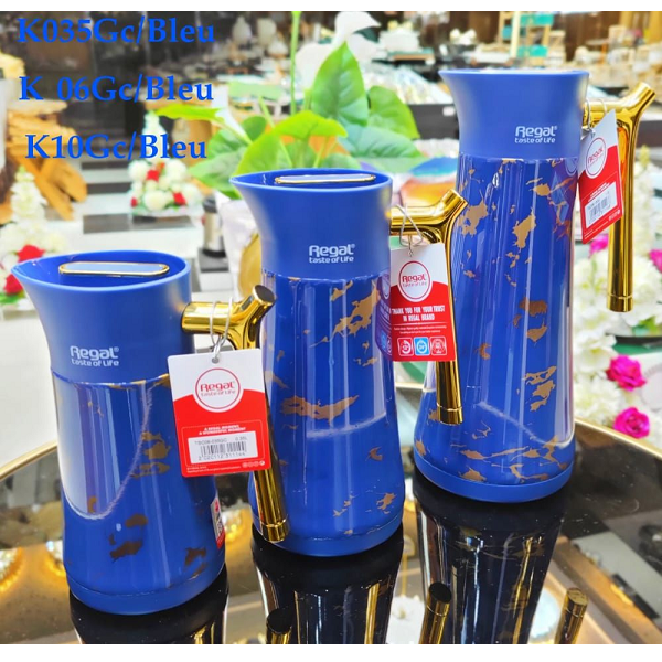 Thermos Marbré Design Bleu Regal  0.35L , 0.6L , 1L