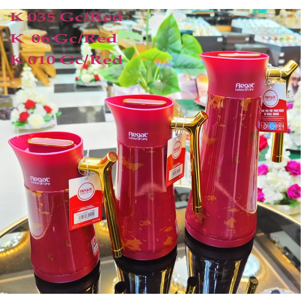 Thermos Marbré Design Rouge Regal  0.35L , 0.6L , 1L