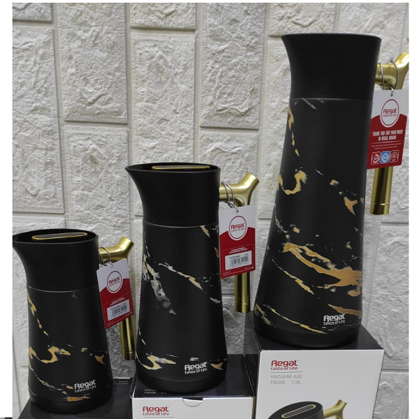 Thermos Marbré Noir Regal  0.35L , 0.6L , 1L