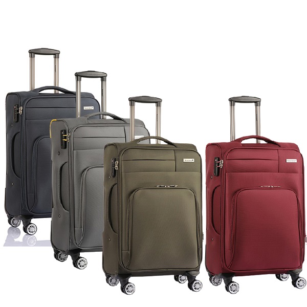 Valise Moyenne Trolley Semi Rigide SANZHENG 4 Roues Doubles