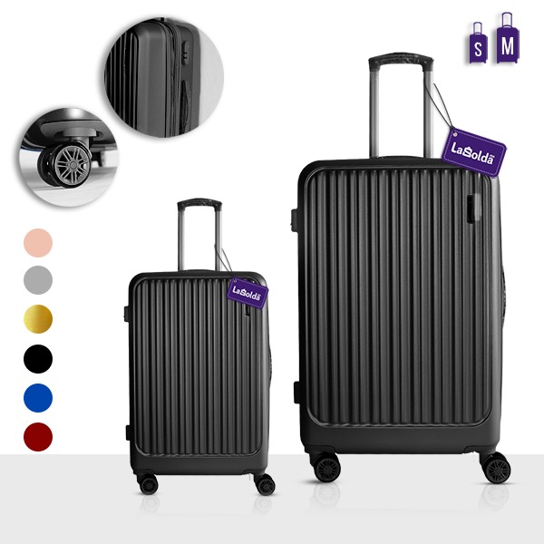 Set De 2 Valises Trolley "TRIBLEX" Extensible (Possibilité De L'agrandir) Moyenne + Cabine