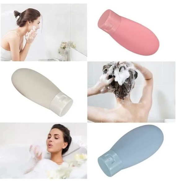 Ensemble de bouteilles de voyage, récipients rechargeables anti-fuite, voyage à presser en silicone, crème, shampoing, distributeur de lotion, bouteilles et récipients de voyage (ensemble de 3 pièces) Ensemble de bouteilles de voyage, récipients rechargeables anti-fuite, voyage à presser en silicone, crème, shampoing, distributeur de lotion, bouteilles et récipients de voyage (ensemble de 3 pièces)